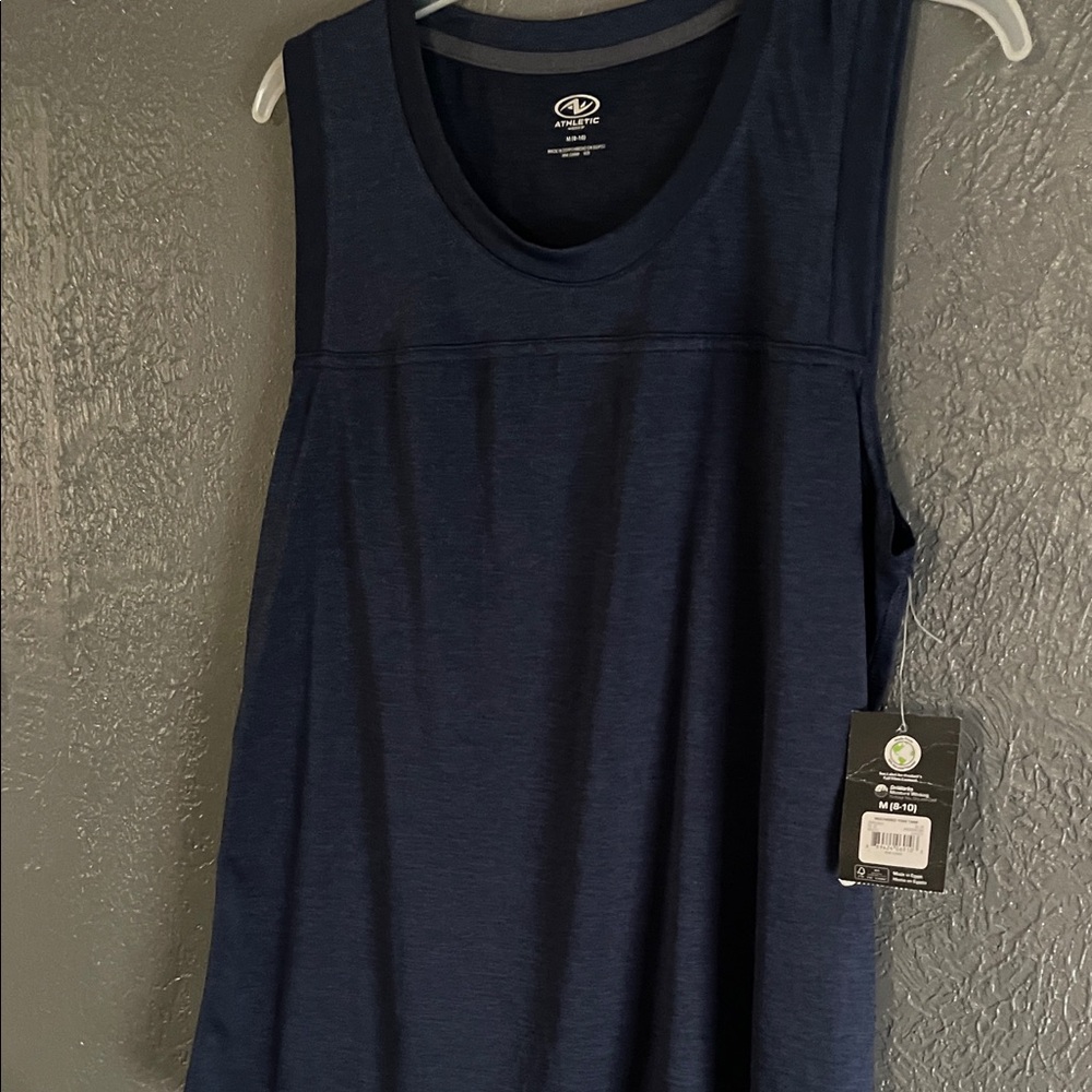 Women's Navy Sleeveless Top